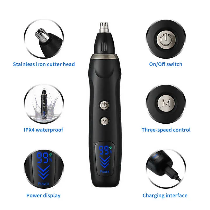 6-in-1 Rechargeable Electric Grooming Kit | Interchangeable Heads | LED Display