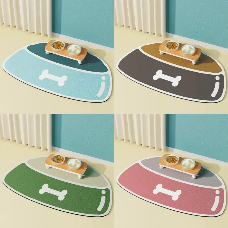 Absorbent Pet Feeding Mat for Dogs and Cats