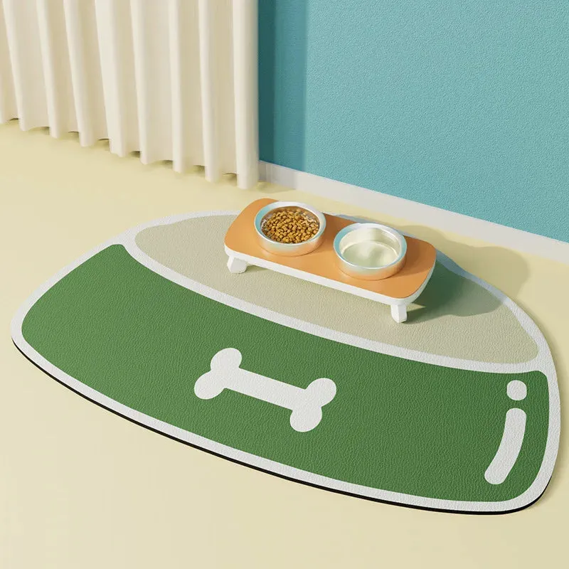 Absorbent Pet Feeding Mat for Dogs and Cats