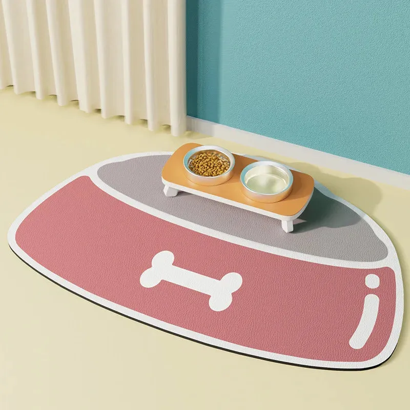 Absorbent Pet Feeding Mat for Dogs and Cats