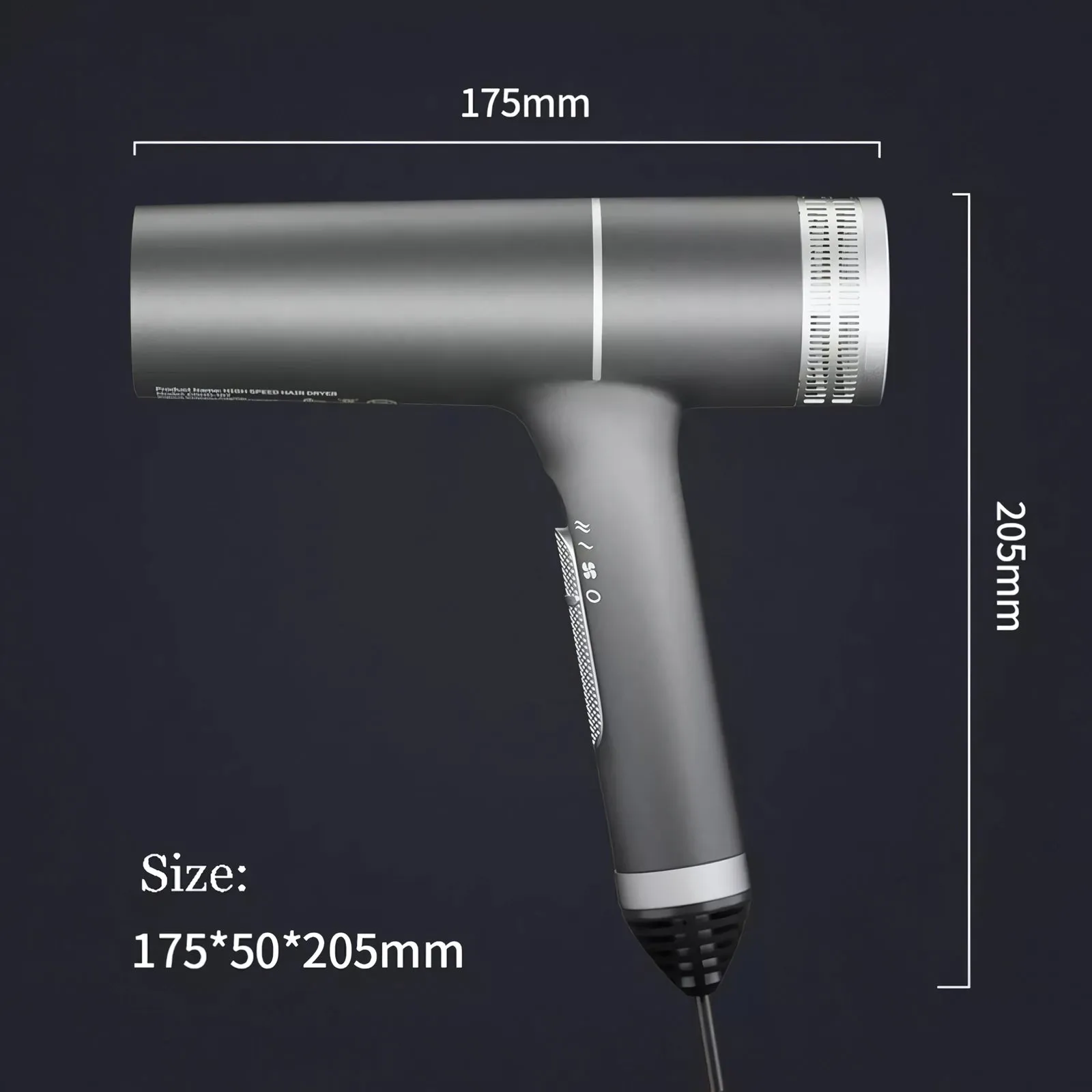 Brushless Professional Hair Dryer with Blue Light and Negative Ion Technology