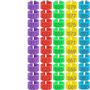 Chicken Leg Rings With Numbered For Ducks Chicks Guinea Pigeons Goose
