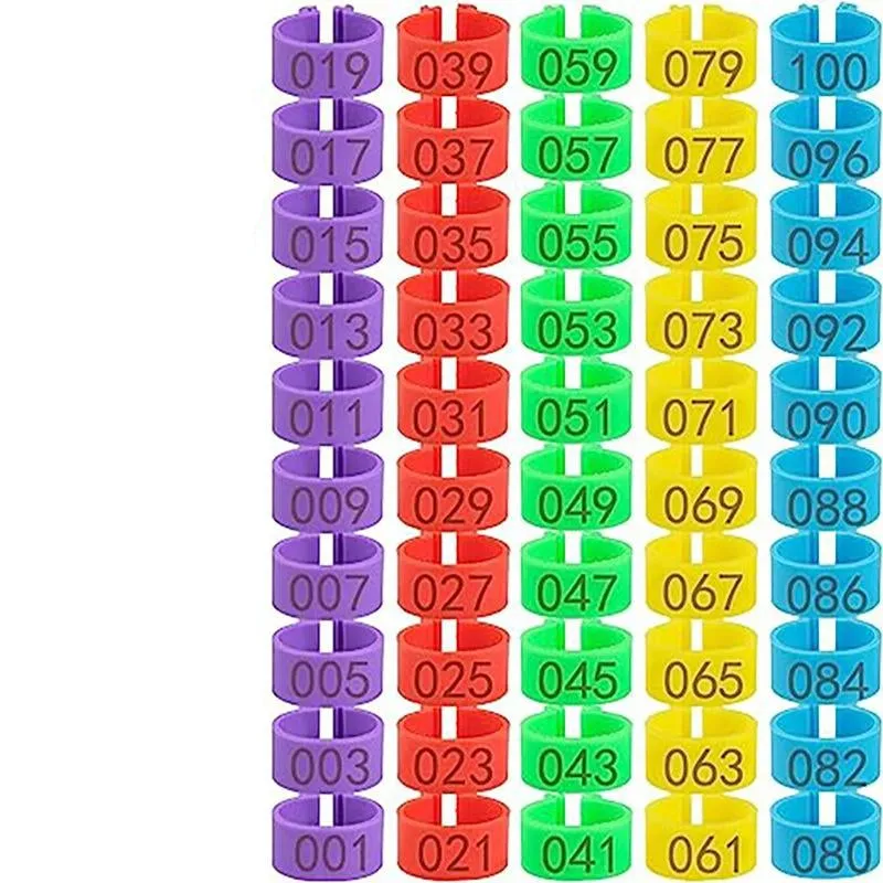 Chicken Leg Rings With Numbered For Ducks Chicks Guinea Pigeons Goose