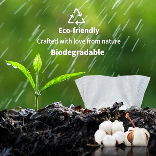 Disposable Face Towel Biodegradable Facial Clean Towels Face Towelettes for Sensitive Skin Essence-water Compress Makeup Remover Wet Dry Wipes Waterproof Packaging Replaces Boxes