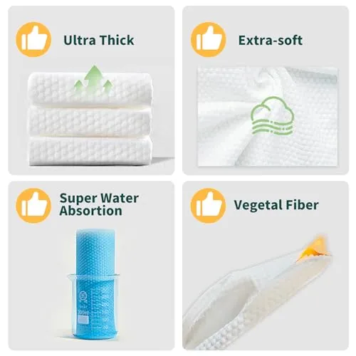 Disposable Face Towel Biodegradable Facial Clean Towels Face Towelettes for Sensitive Skin Essence-water Compress Makeup Remover Wet Dry Wipes Waterproof Packaging Replaces Boxes