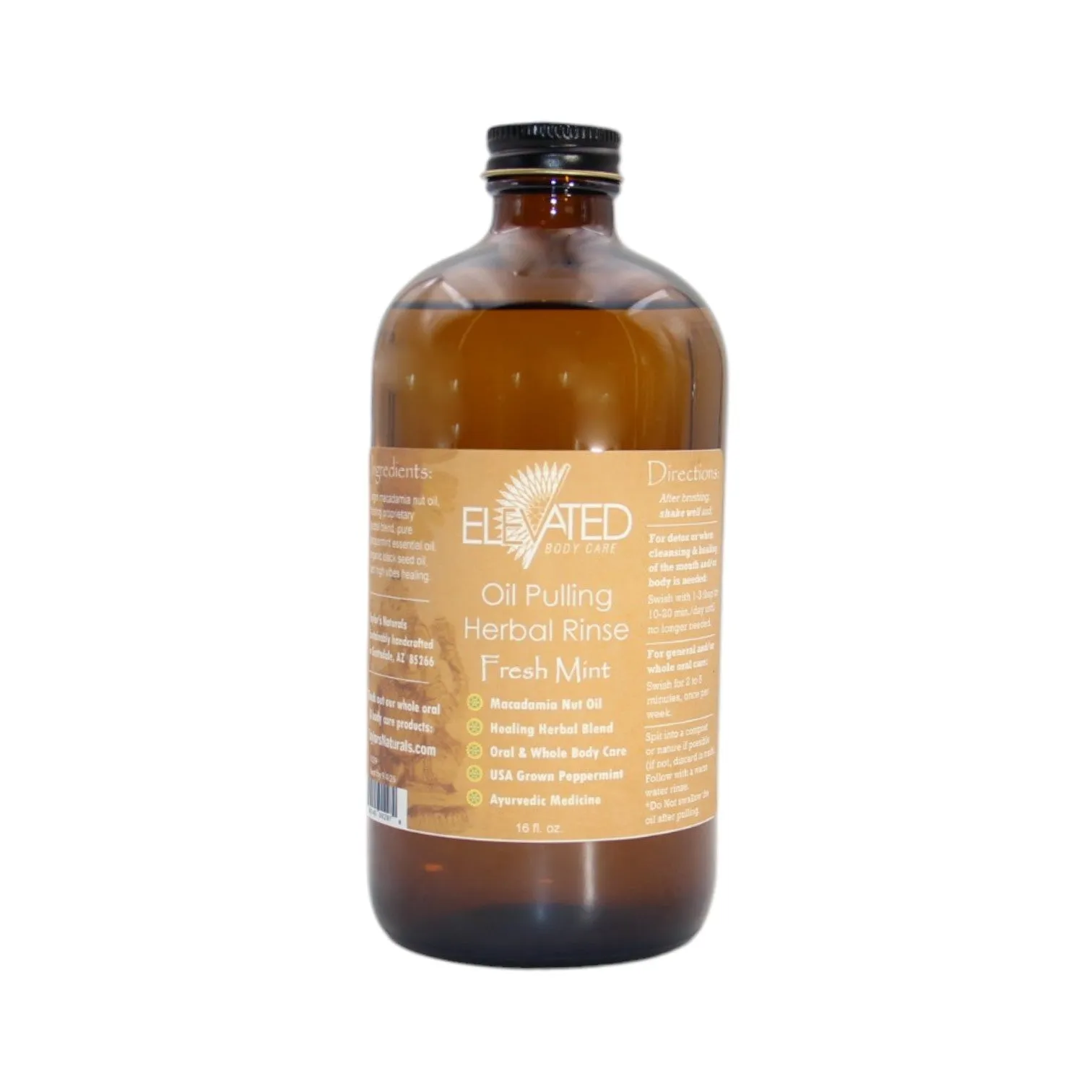 ELEVATED - Oil Pulling Herbal Rinse Ayurvedic Teeth Whitening & Detox