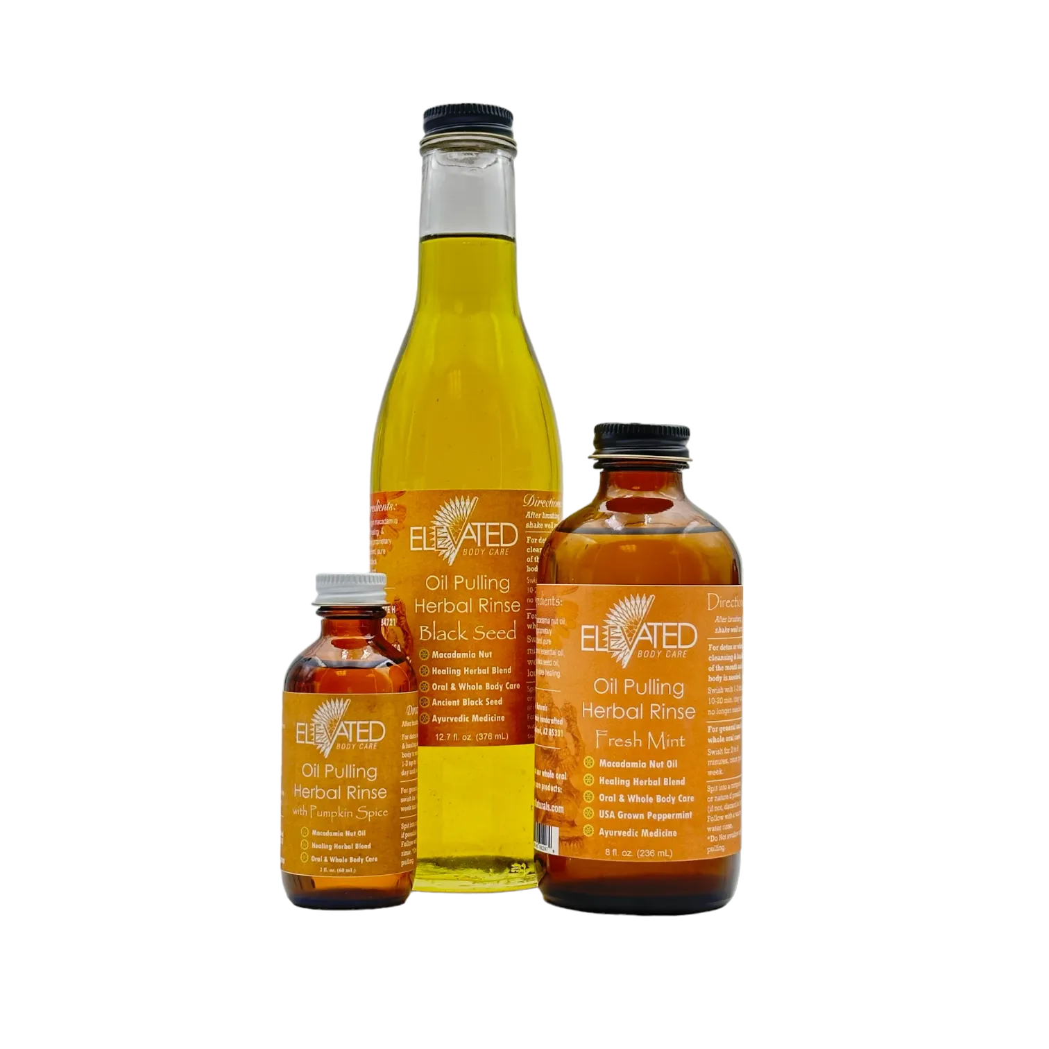 ELEVATED - Oil Pulling Herbal Rinse Ayurvedic Teeth Whitening & Detox