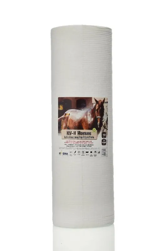 KIVEMA Horses Super Multi-Towel roll - Non–Woven Thick Fabric Cloth Towel | High Absorbency Towel for Horses and Pets