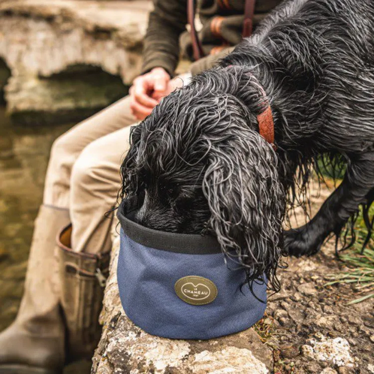 Le Chameau Portable Dog Bowl - Dark Blue