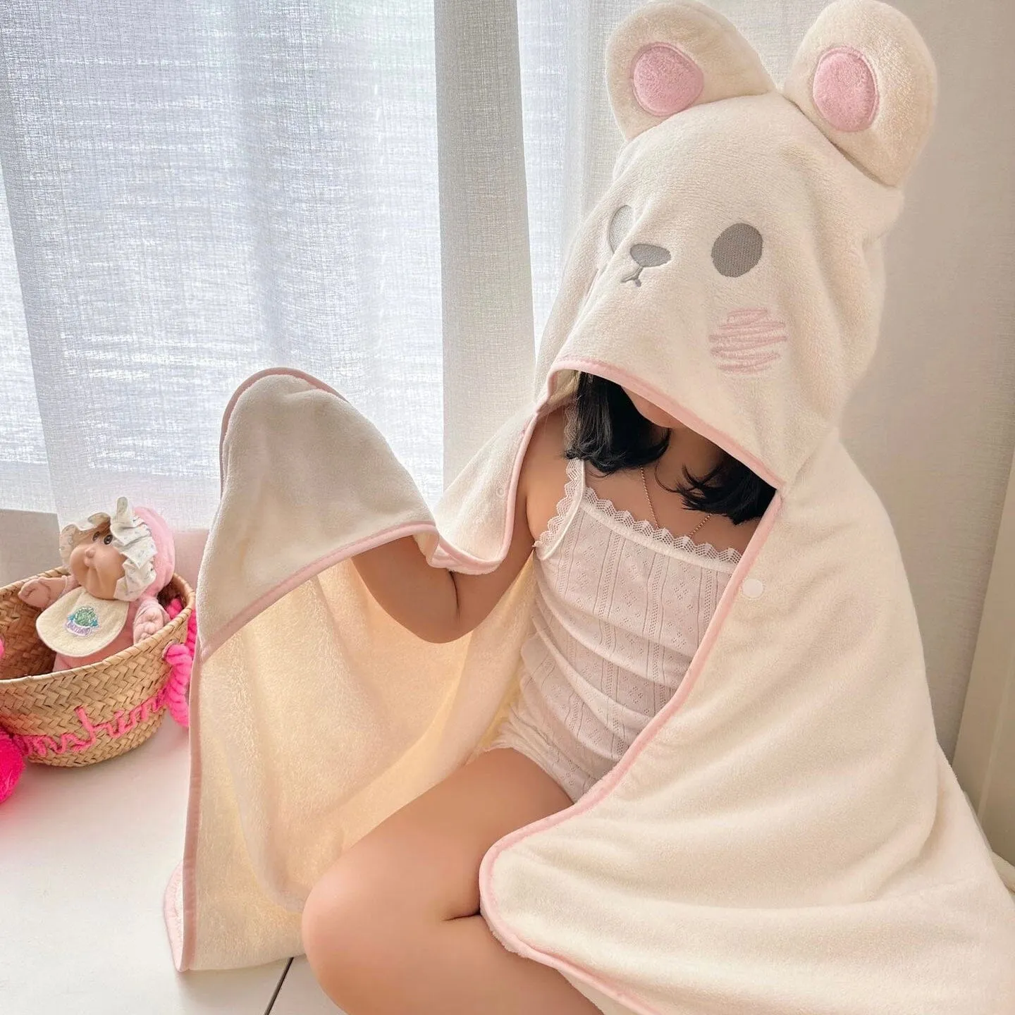 Monsters & Animals Wearable Baby Bath Towel