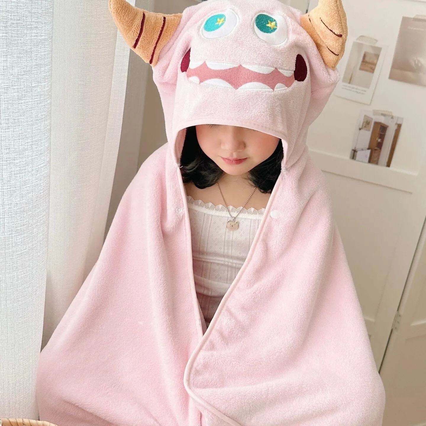 Monsters & Animals Wearable Baby Bath Towel