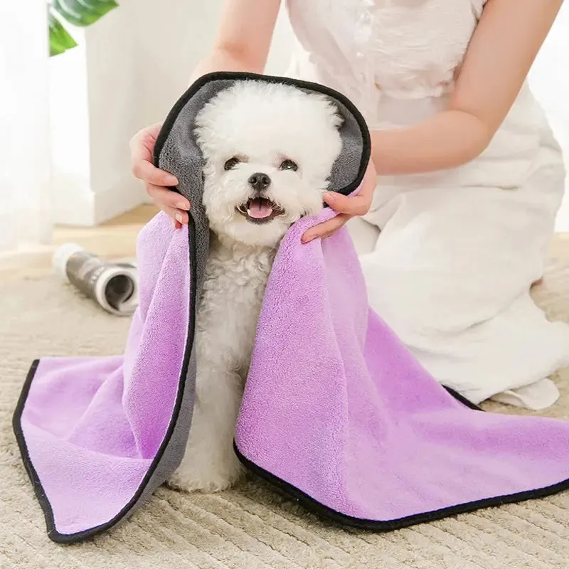 Quick-Dry Soft Pet Towel for Cozy, Happy Pets