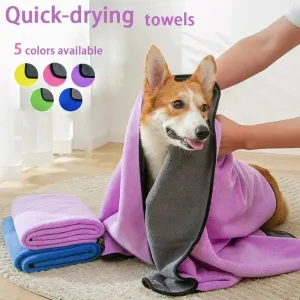 Quick-Dry Soft Pet Towel for Cozy, Happy Pets